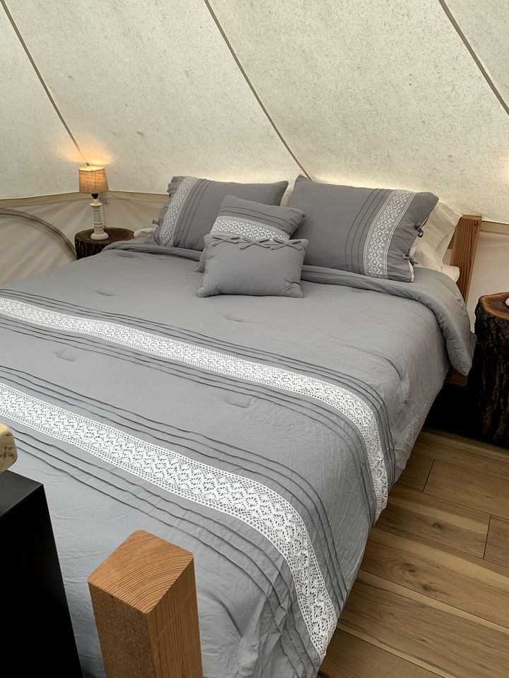 A Truly Glamping Experience in this Beautiful Tent in Victor, West Virginia