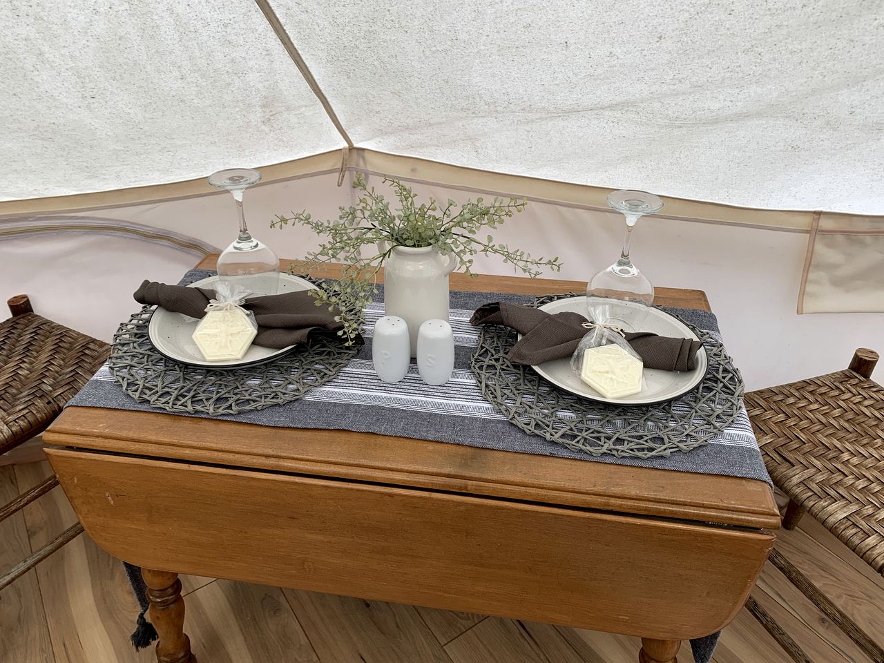 A Truly Glamping Experience in this Beautiful Tent in Victor, West Virginia