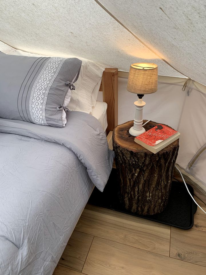 A Truly Glamping Experience in this Beautiful Tent in Victor, West Virginia