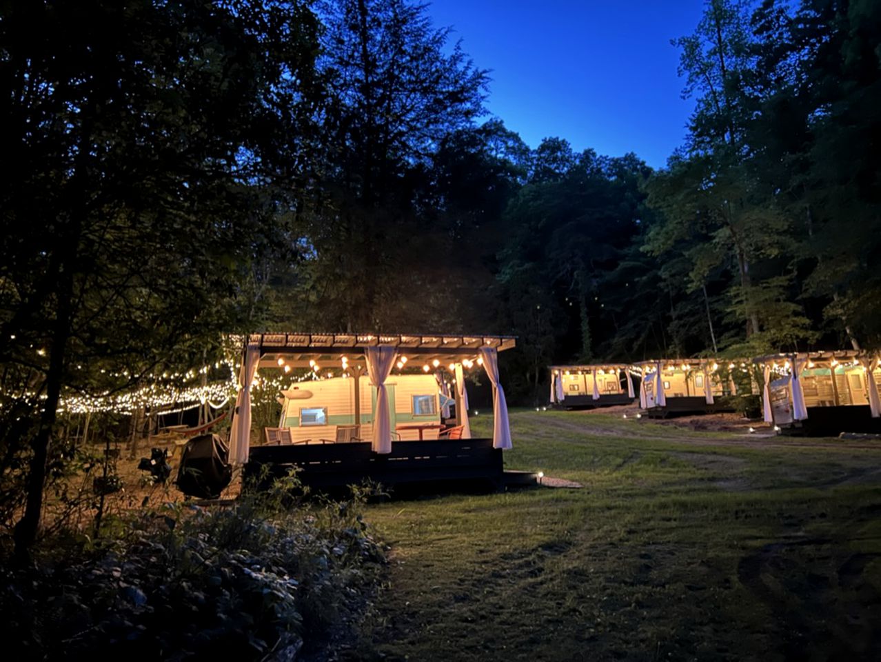 Remote Vintage Camper Rental for Adult-Only Retreat in Franklin, North Carolina