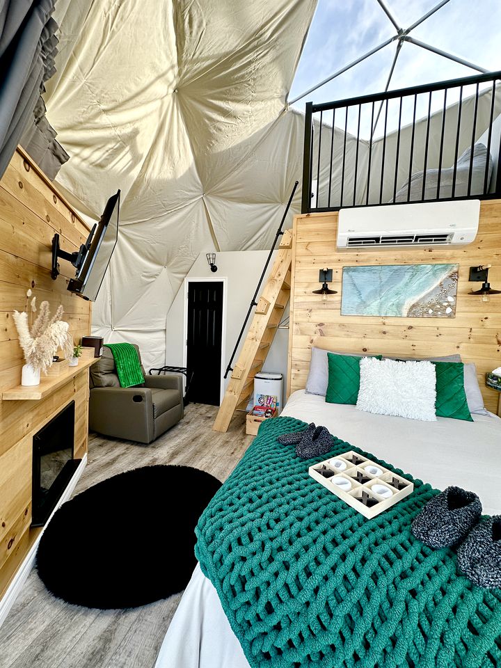 Luxury Domes Overlooking Beautiful Pomquet Beach in Nova Scotia