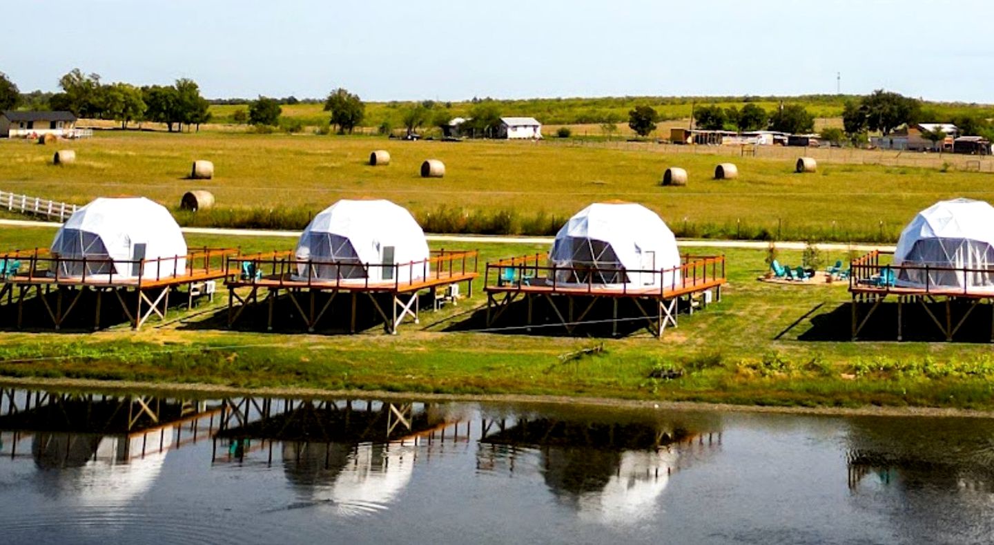 Best Texas Glamping in this Stunning Dome Rental in Rogers, Bell County