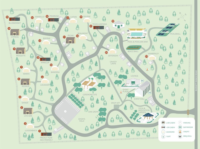 Yurts (United States of America, Wimberley, Texas)