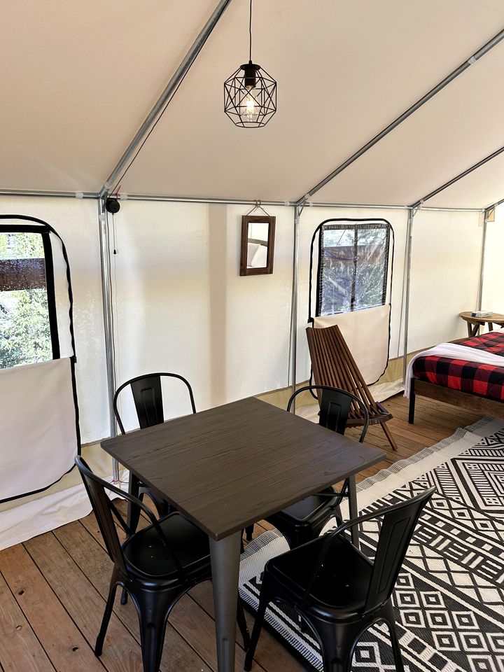 Colorado Glamping in Granby, in this Fully-Equipped Safari Tent Rental