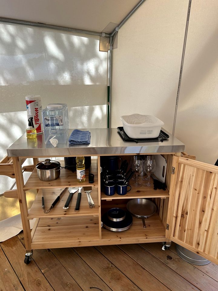 Colorado Glamping in Granby, in this Fully-Equipped Safari Tent Rental