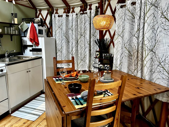 Yurts (United States of America, East Meredith, New York)