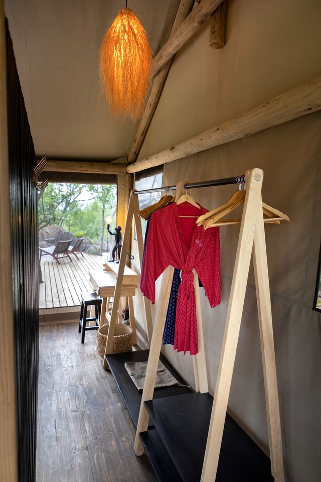 Breathtaking Safari Tent with Idyllic Outdoor Living Space in South Africa