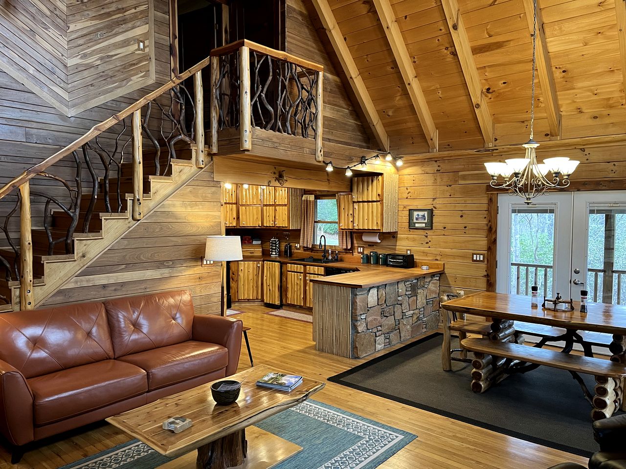 Log Cabin Rental in Mill Spring near Lake Lure, North Carolina