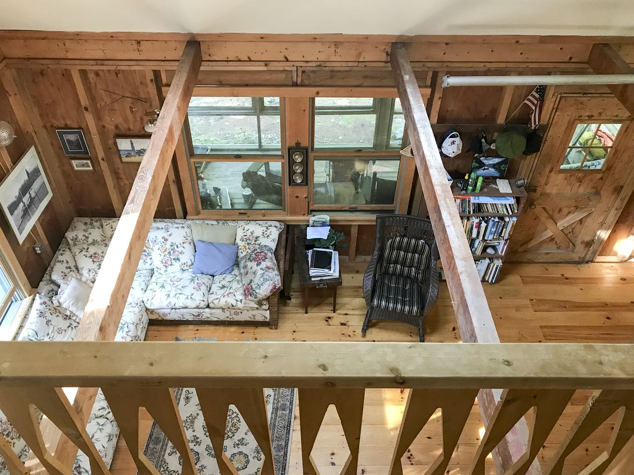 Lakefront Log Cabin Rental Overlooking the East Shore of Muscongus Pond