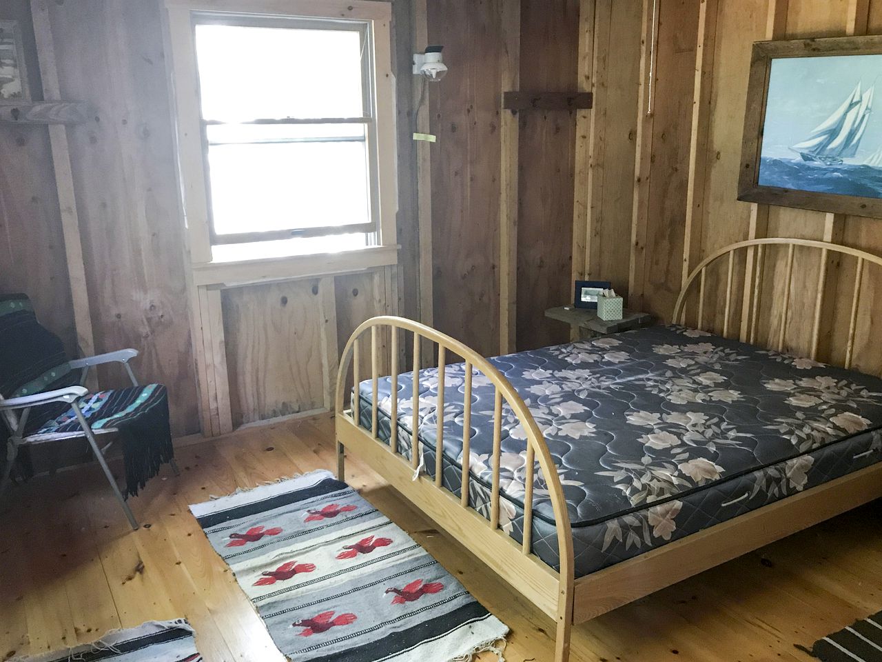 Lakefront Log Cabin Rental Overlooking the East Shore of Muscongus Pond