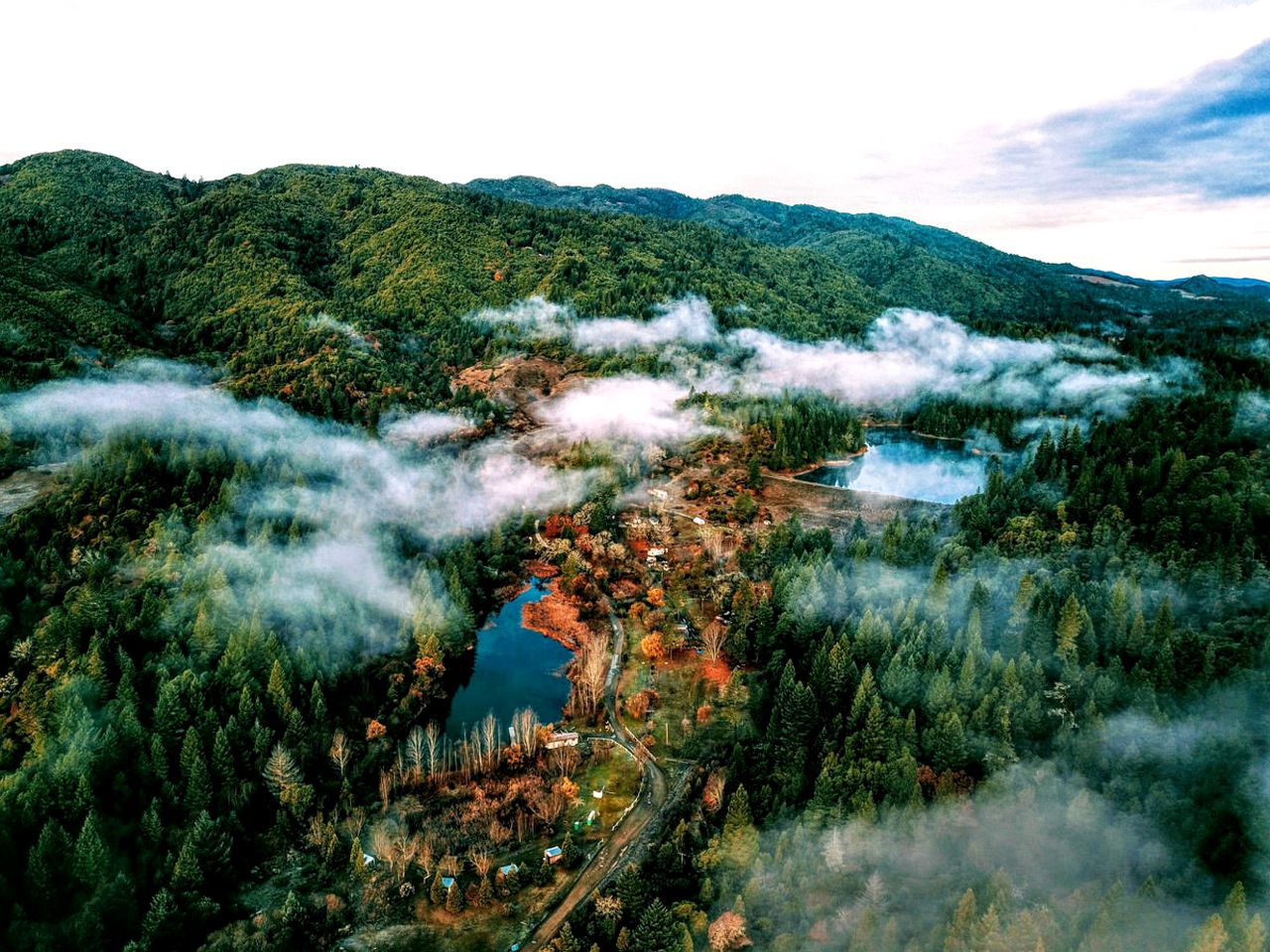 Cabin Camping Rental with Private Pond in Mendocino County, California