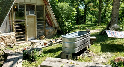 Rustic A-Frame Cabin in the Lush Woodlands of Grubville, Missouri photo 5
