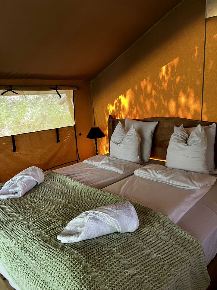 Woodland Safari Tents for Luxury Camping Outside of Toulouse, France