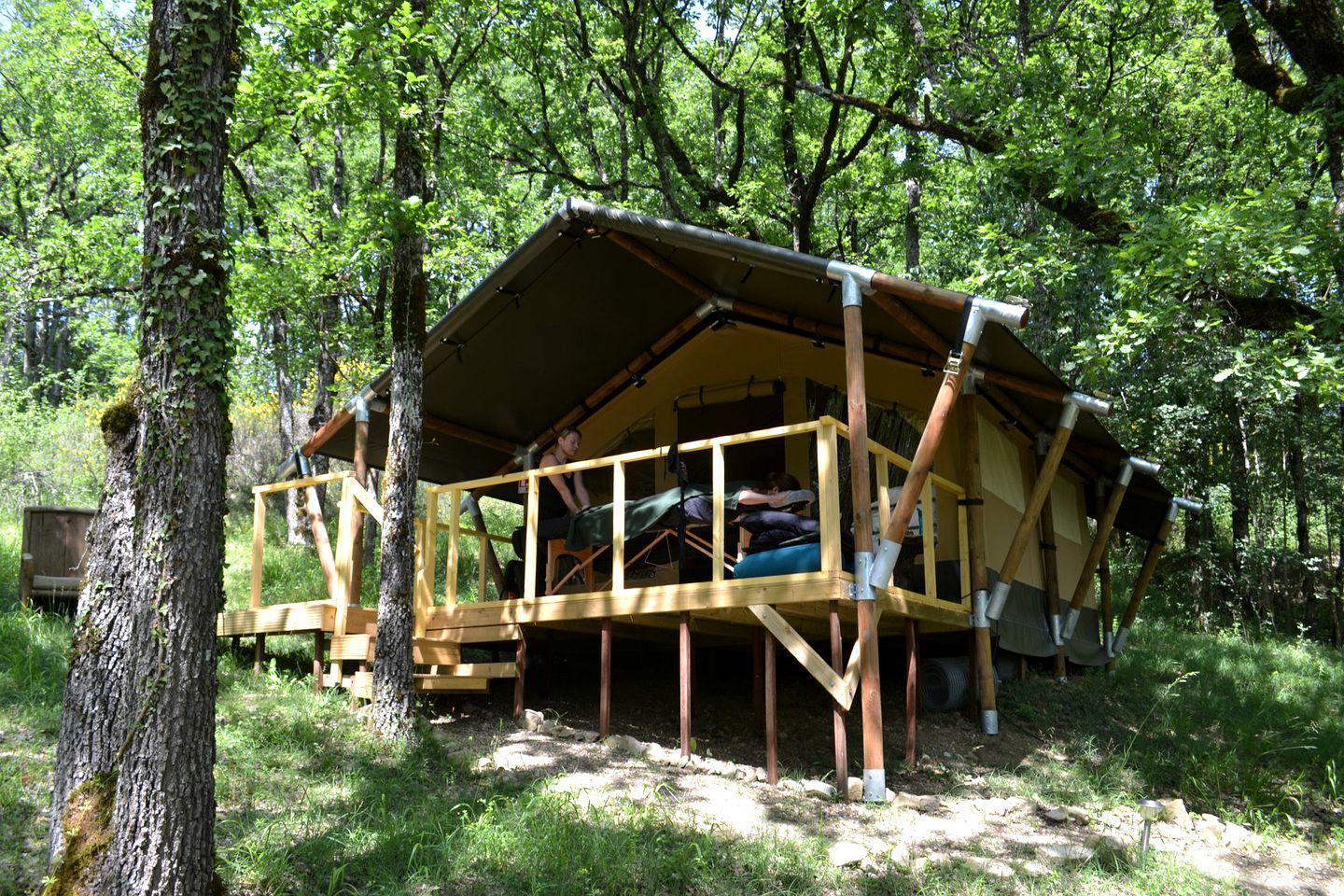 Woodland Safari Tents for Luxury Camping Outside of Toulouse, France