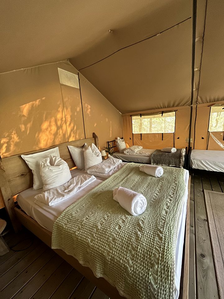 Woodland Safari Tents for Luxury Camping Outside of Toulouse, France