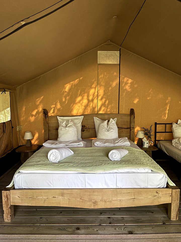 Woodland Safari Tents for Luxury Camping Outside of Toulouse, France