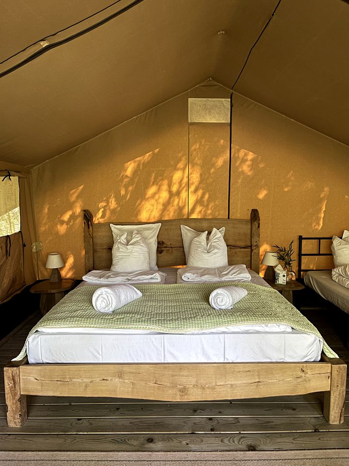 Woodland Safari Tents for Luxury Camping Outside of Toulouse, France