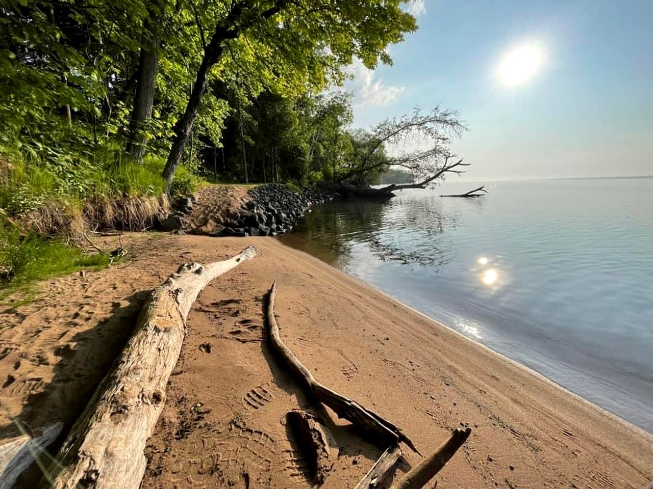 Beautiful Lakeside Cabin with a Stone Fireplace near Cornucopia, Wisconsin