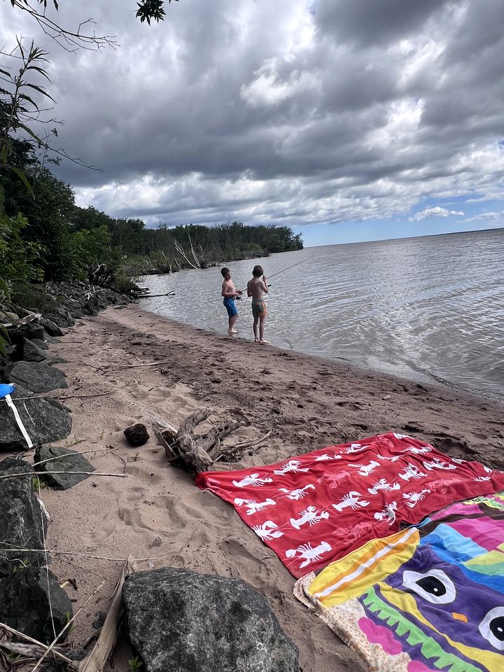 Beautiful Lakeside Cabin with a Stone Fireplace near Cornucopia, Wisconsin