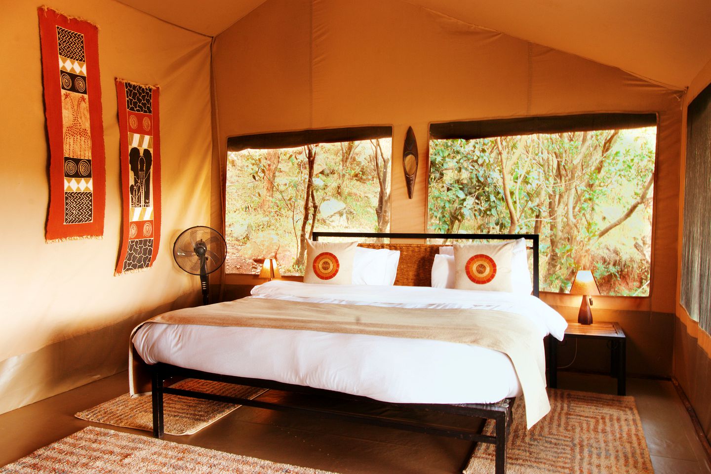 Traditional Luxury Tents on Large Game Reserve in Kenya