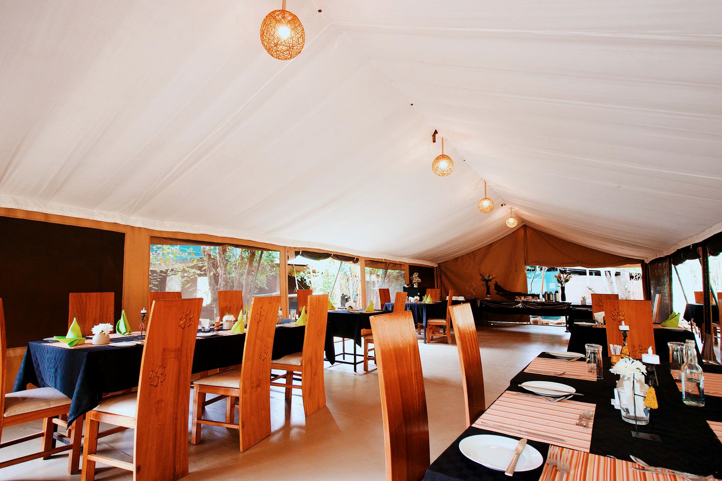 Traditional Luxury Tents on Large Game Reserve in Kenya