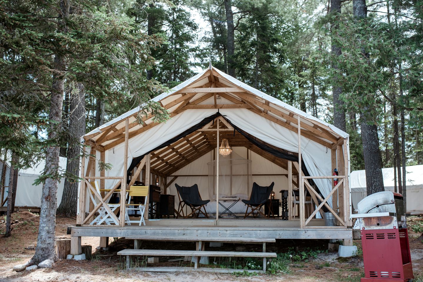 Unique Waterfront Tent Rental for Relaxing Retreat near Muskoka, Ontario