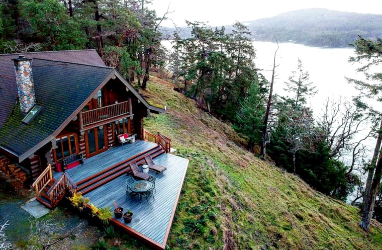 Log Cabins (Galiano Island, British Columbia, Canada)