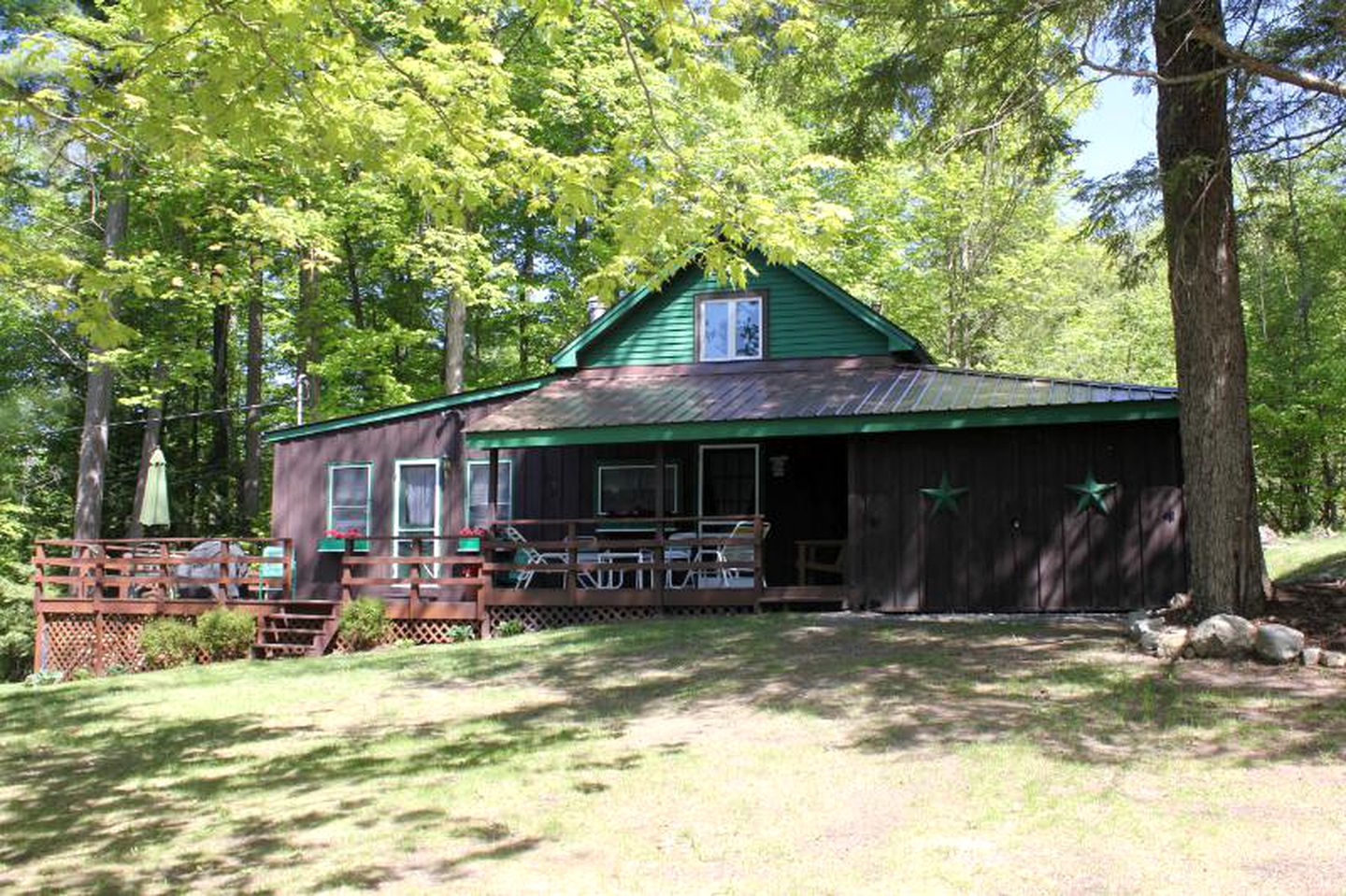 Charming Cabin Rental with Private Beach Access on Lake George in New York