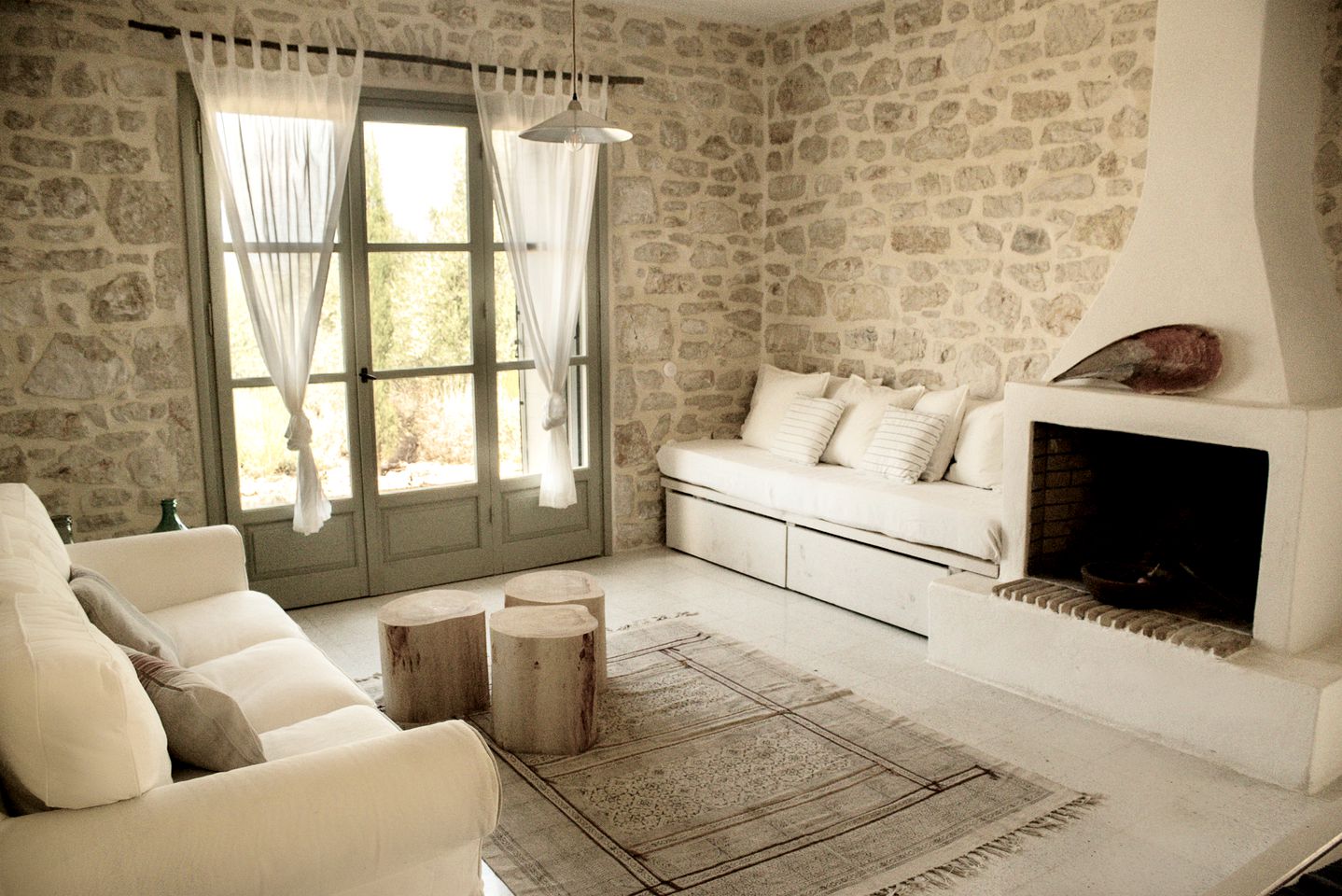 Stone Cottage Rental with Stunning Ocean Views on Kalamos Island, Greece