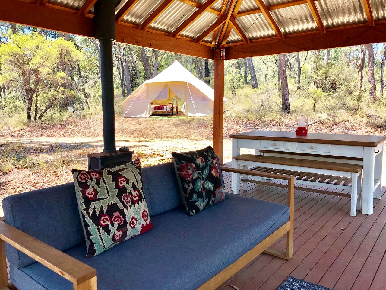 Secluded Glamping Tent with Views of Mount Yengo in Bucketty, New South Wales