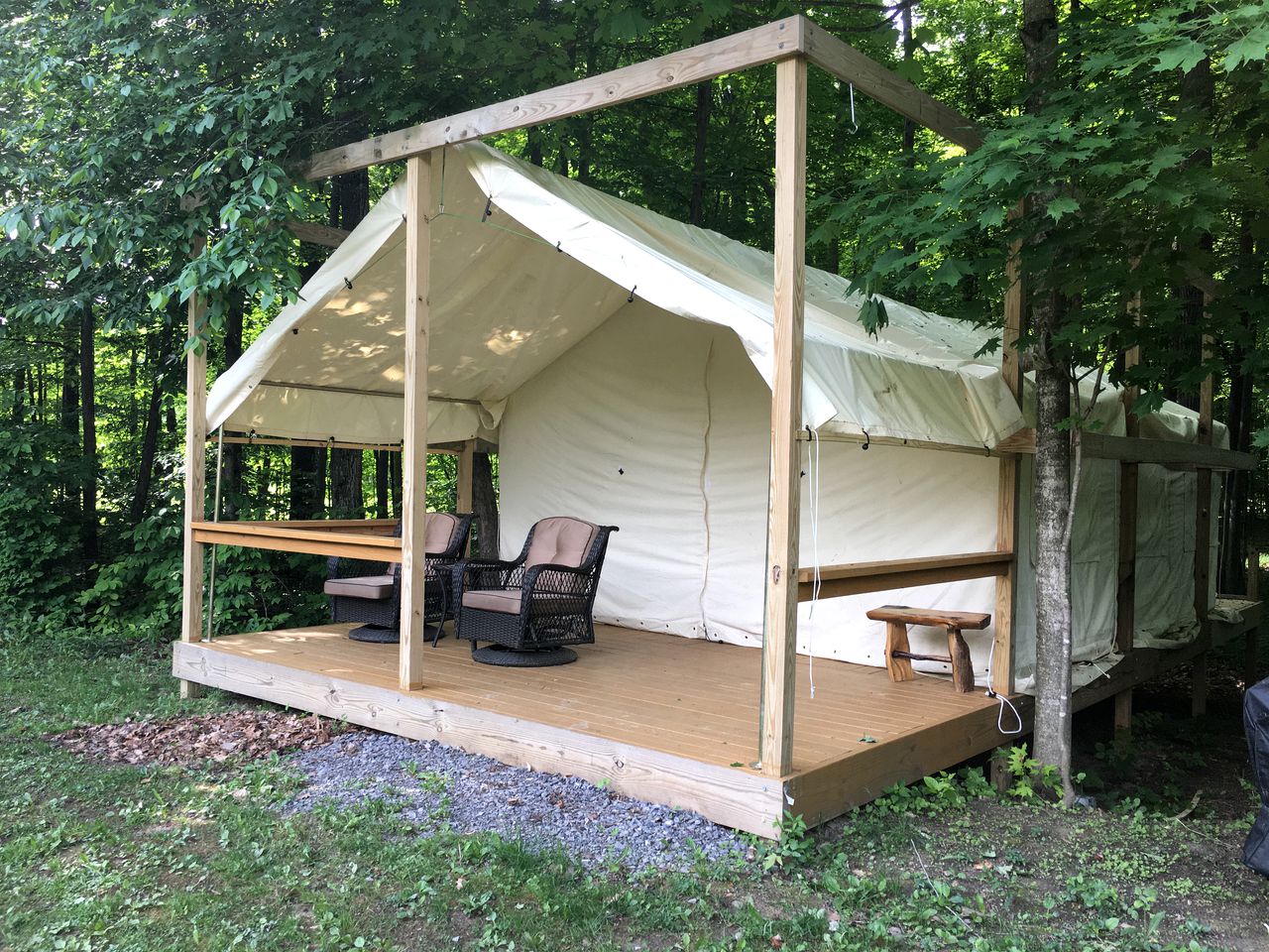 Spacious Safari Tent for a Family Getaway in the Finger Lakes, New York