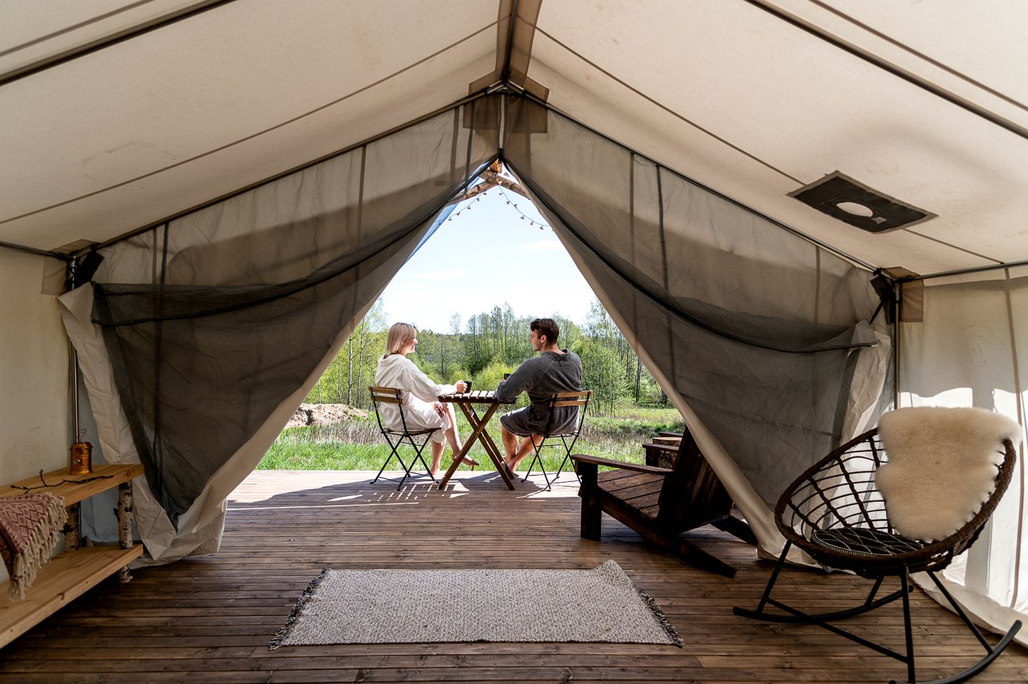 Stylish Glamping Tent for a Unique Getaway in the Gauja Region of Latvia