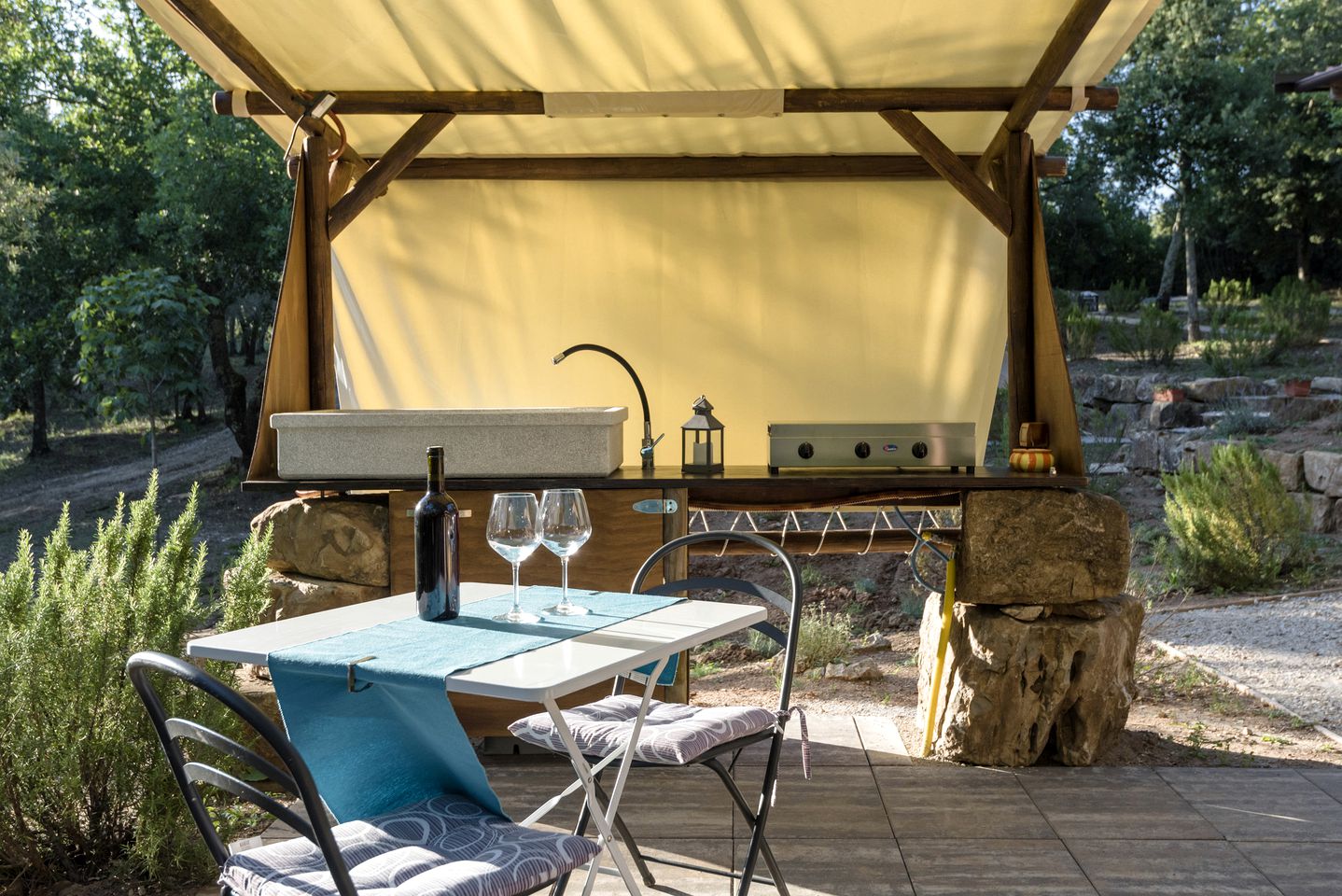 Romantic Bell Tent Rental with a Pool Perfect for Glamping in Tuscany