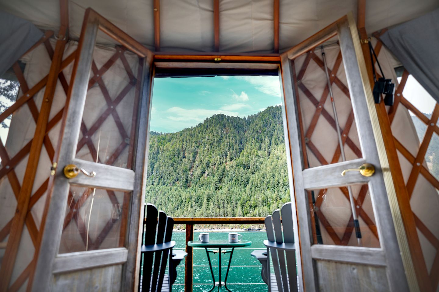 Glamping on Privately-Owned Island in Alaska