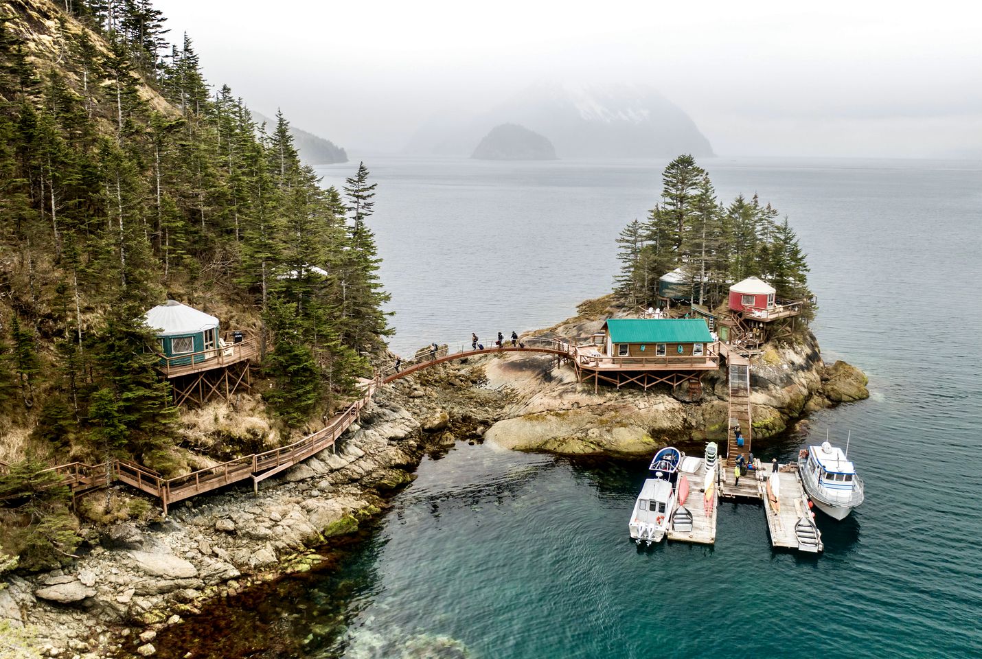 Glamping on Privately-Owned Island in Alaska