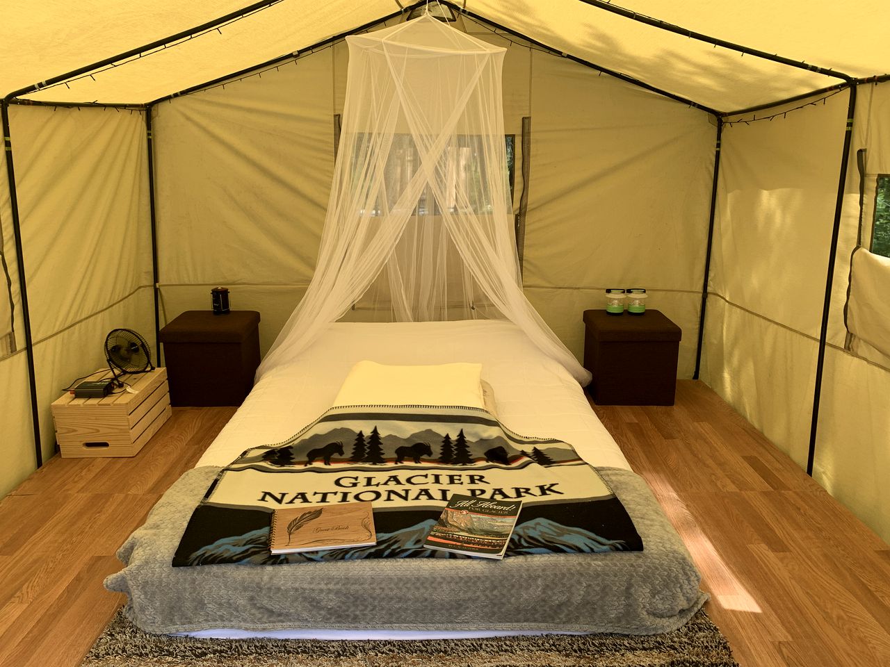 Peaceful Tent Rental for Glamping near Glacier National Park