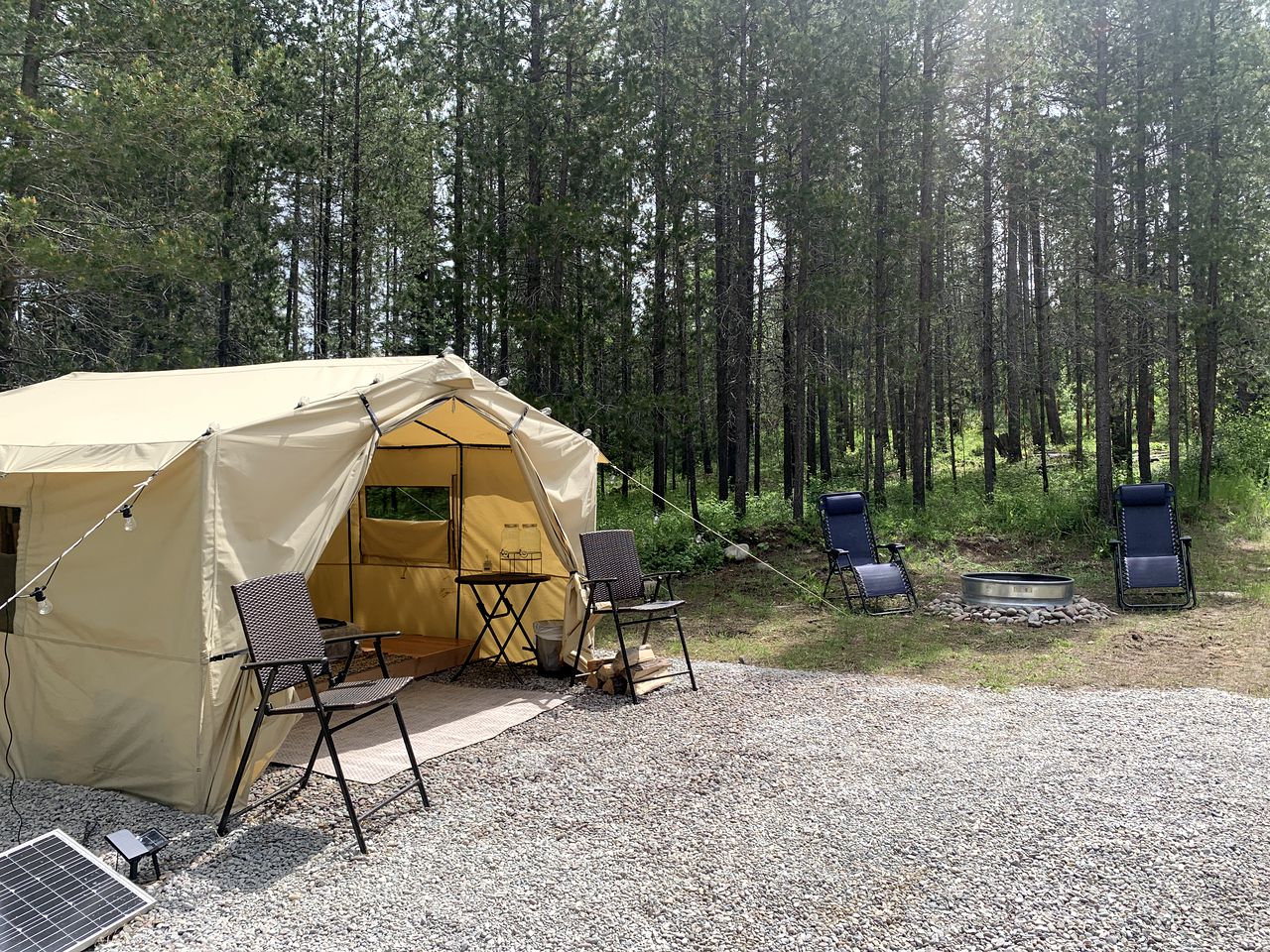 Peaceful Tent Rental for Glamping near Glacier National Park