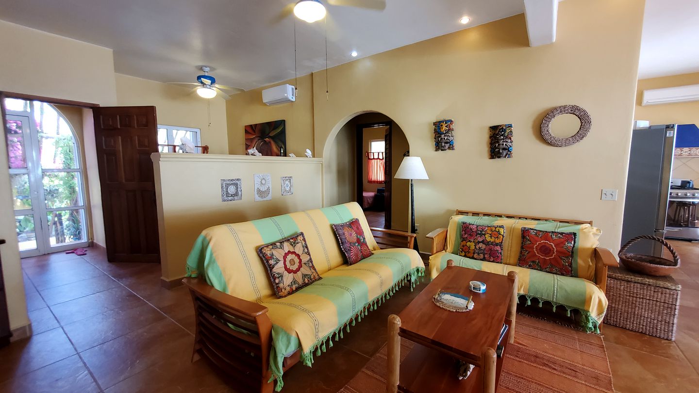 Serene Beachfront House in Mahahual, Quintana Roo, Mexico