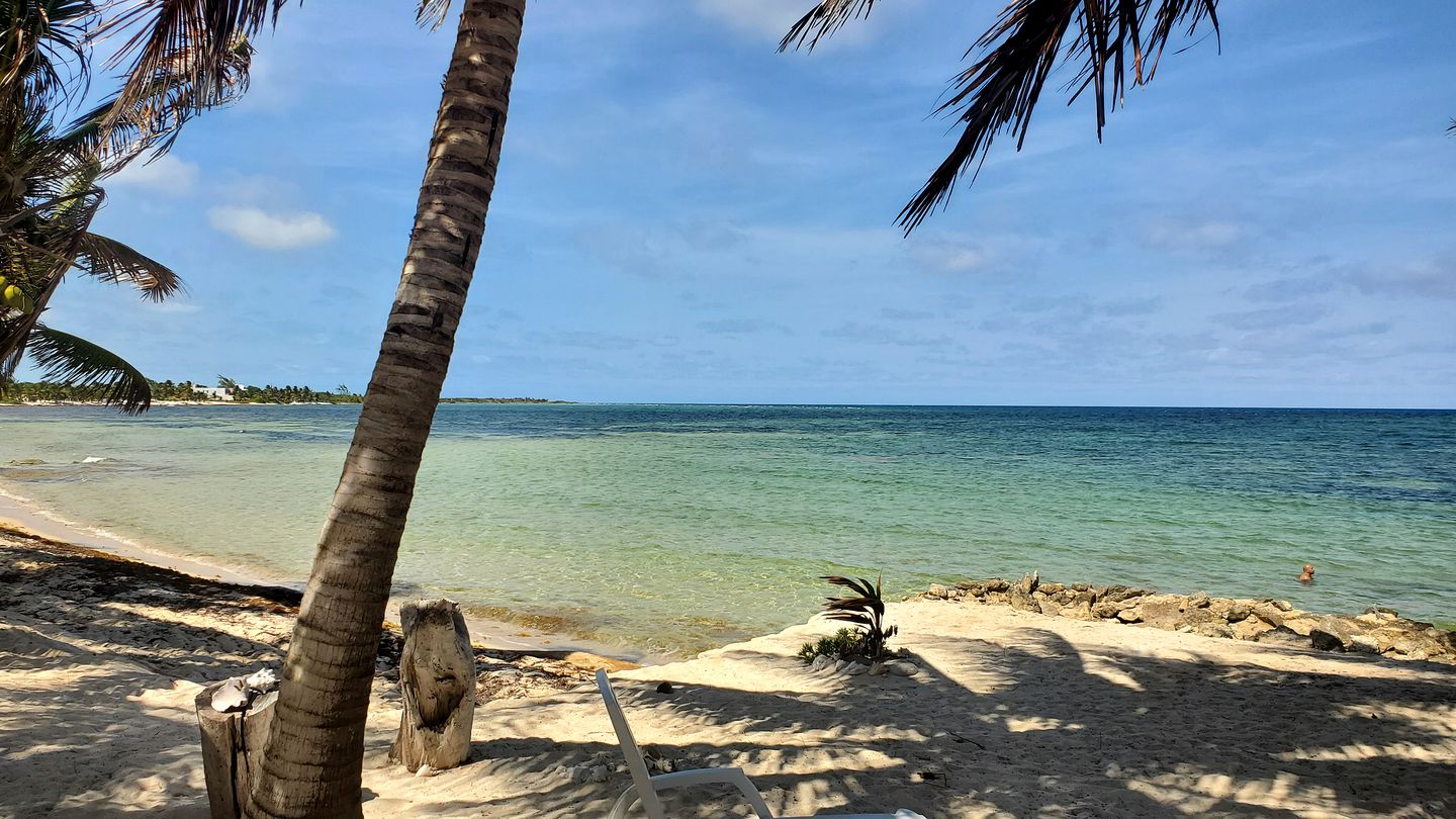 Serene Beachfront House in Mahahual, Quintana Roo, Mexico