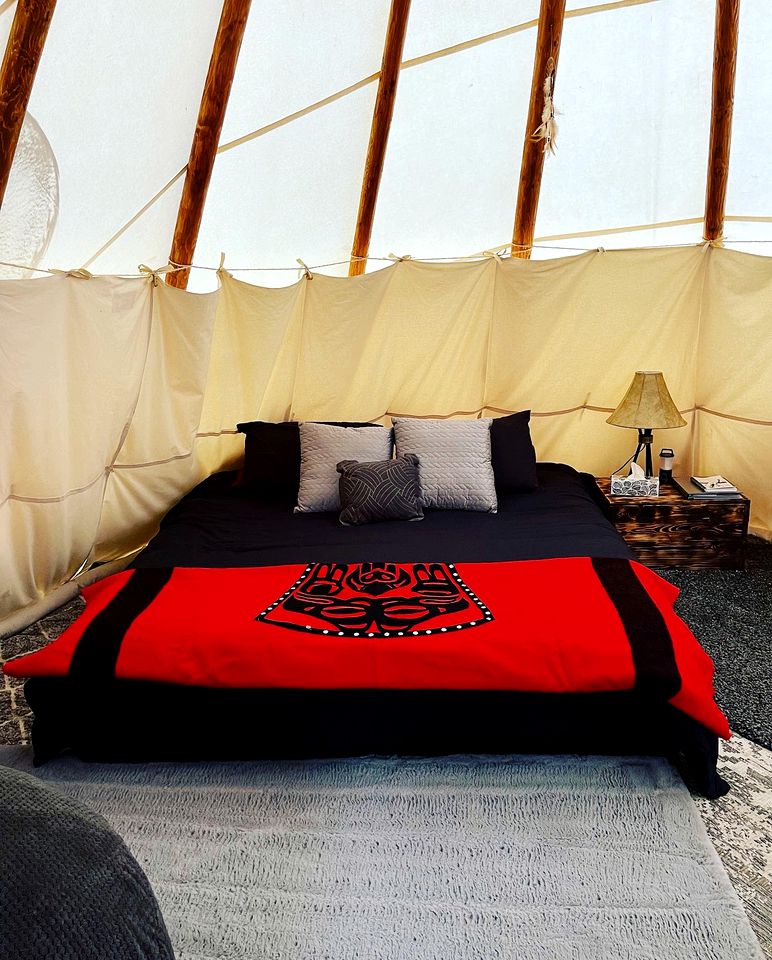 Rustic Tipi Rental for Two to Go Glamping in British Columbia