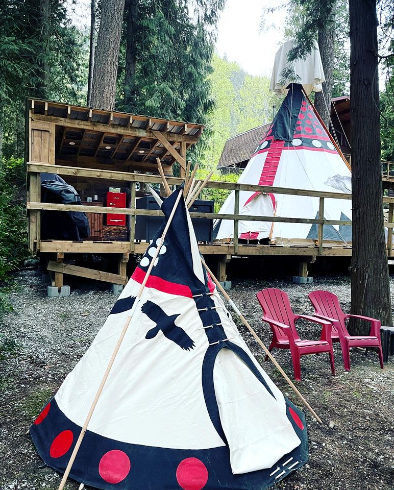 Rustic Tipi Rental for Two to Go Glamping in British Columbia