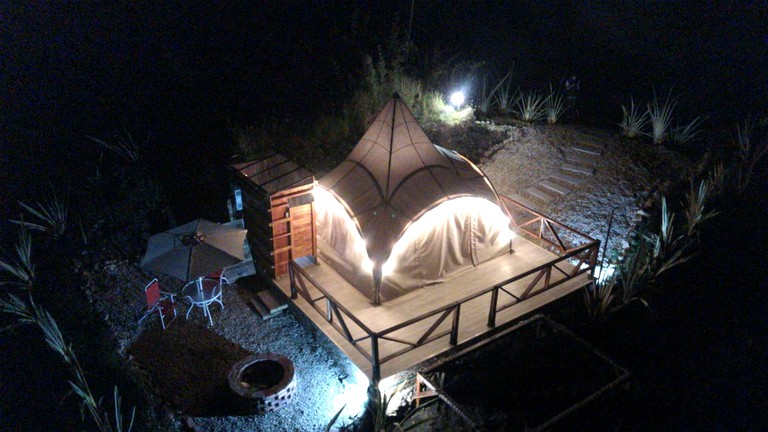 Go glamping in Colombia in this bell tent rental!