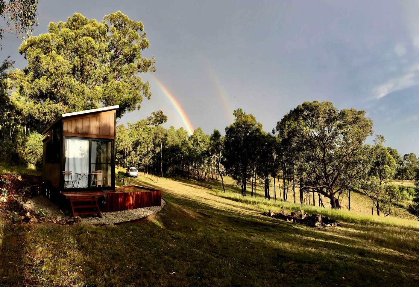 Tranquil Tiny Home Rental for Glamping in New South Wales