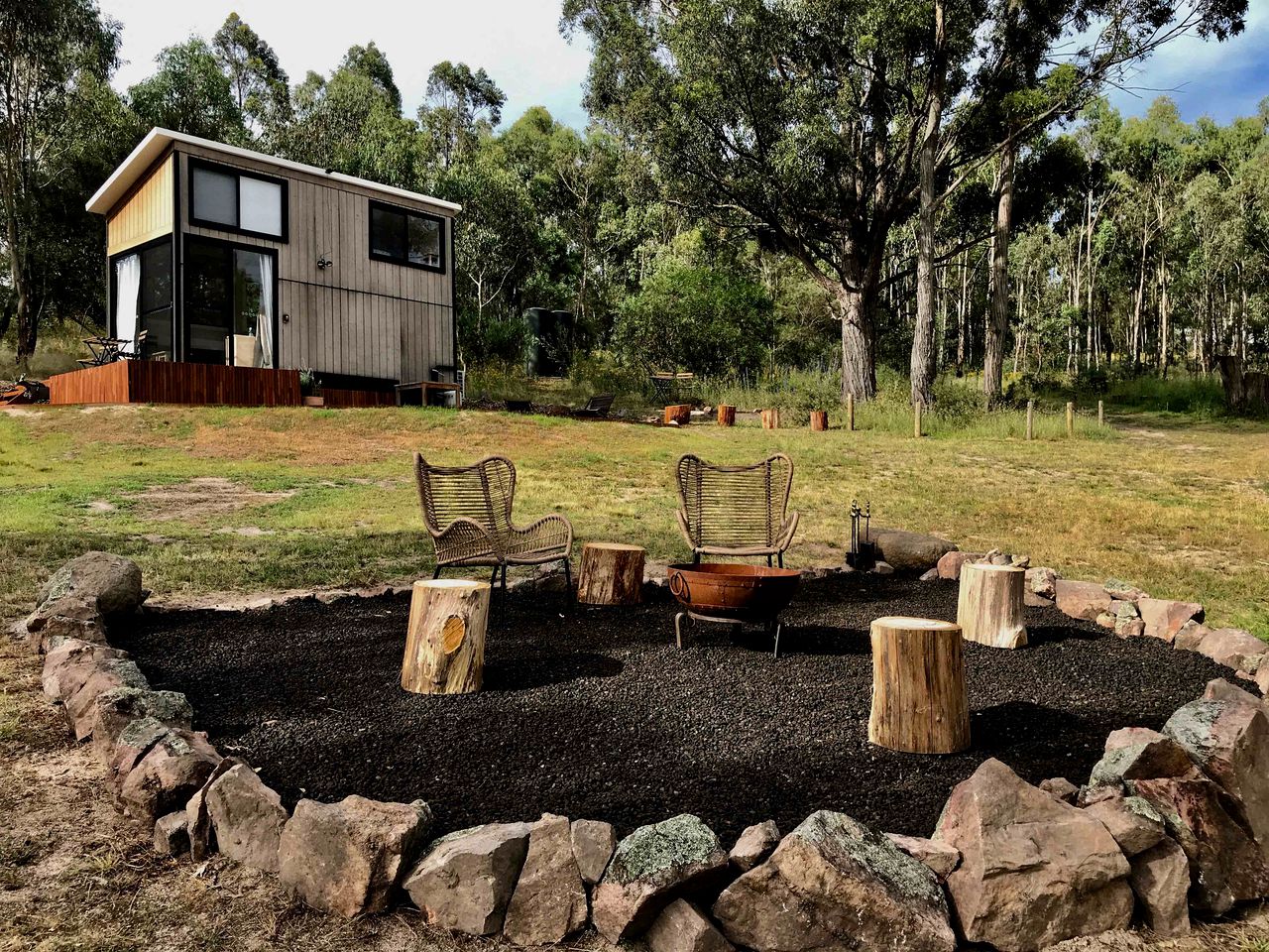 Tranquil Tiny Home Rental for Glamping in New South Wales