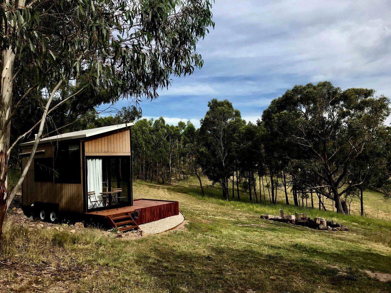 Tranquil Tiny Home Rental for Glamping in New South Wales