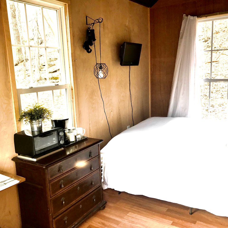 Intimate Tiny Home Rental in the Woods for a Romantic Getaway in New York State