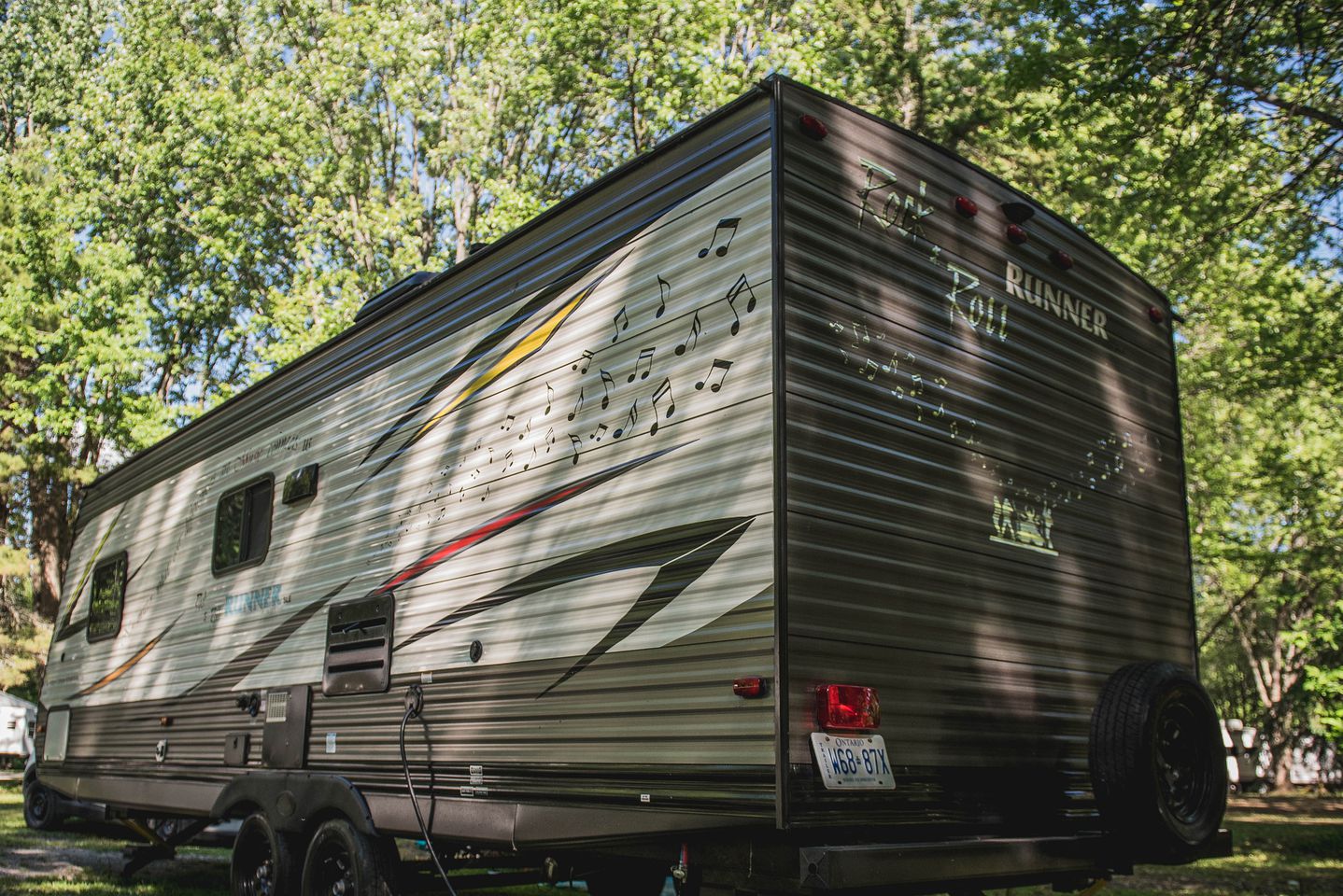 Music Themed camper on Lake Simcoe