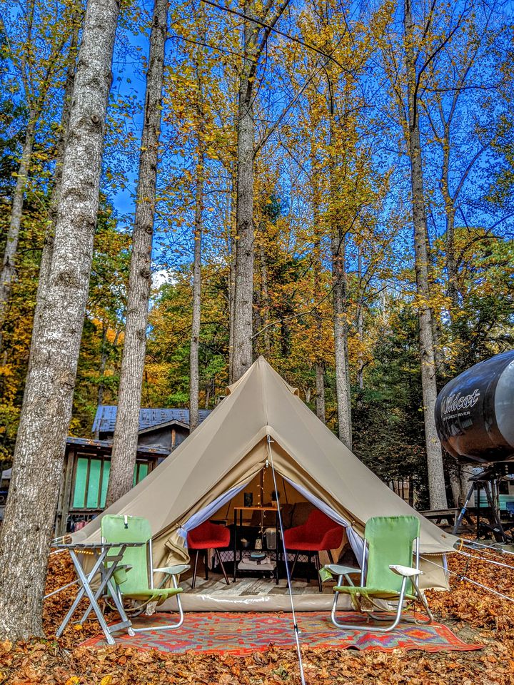 Charming Bell Tent Rental for Glamping in Tennessee