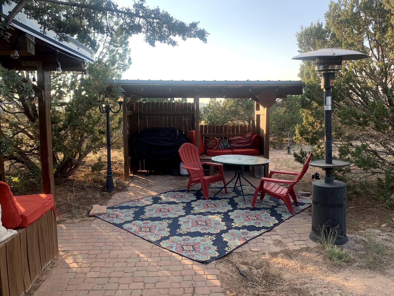 Vintage Airstream Rental with Entertainment Area Ideal for Camping in Santa Fe, NM