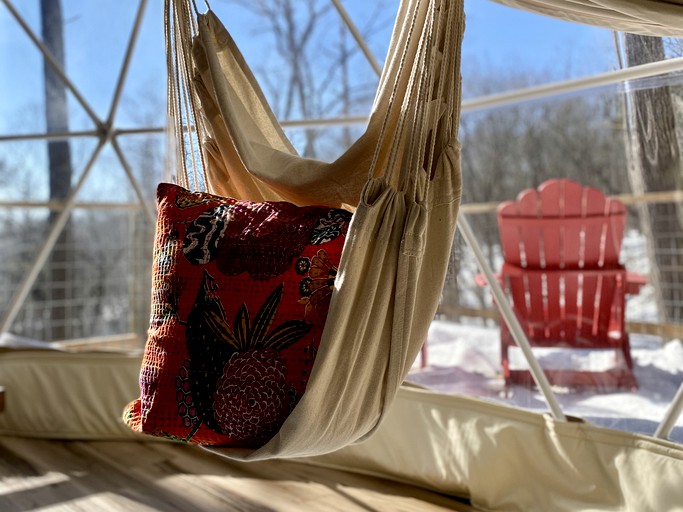 CLONED Relaxing Geodesic Dome Tent for Glamping in New York State | Domes (Wallkill, New York, United States of America)